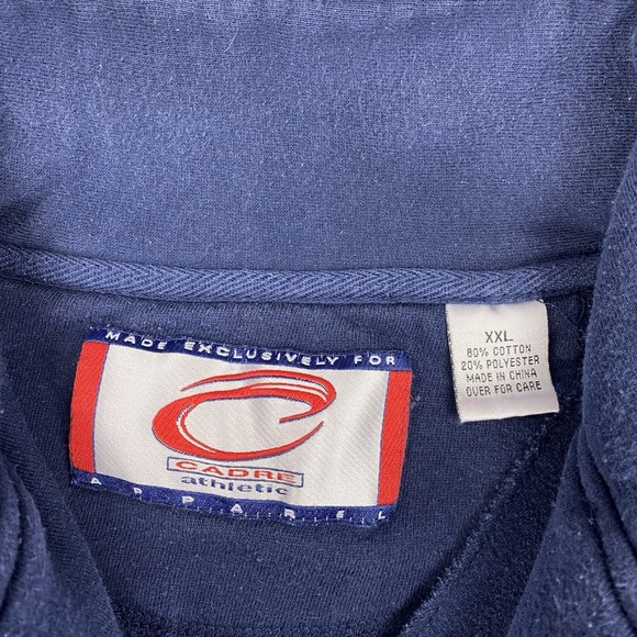 Vintage Michigan Wolverines‎ Sweatshirt Mens Size XXL Blue Embroidered 1/4 Zip - Picture 7 of 13